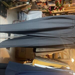 Gray Pleated Trousers